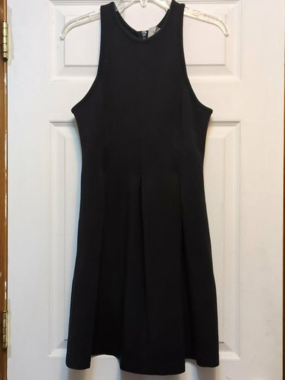 Athleta En Route Black Size SP Scuba Skater Flare Dress Highneck Sleeveless Tank